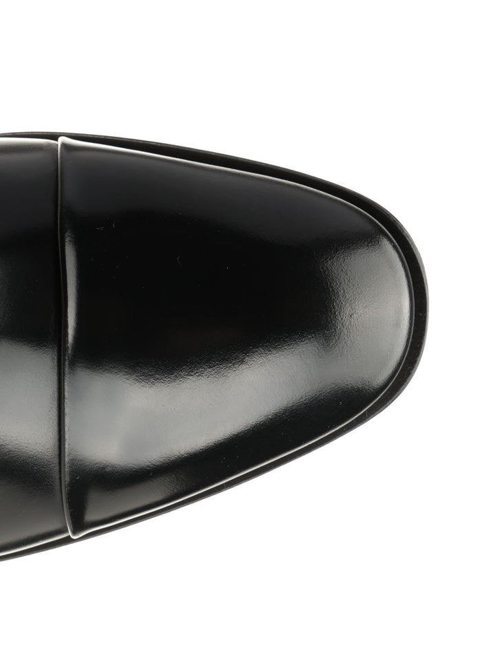 Ferragamo Oxford With Toe Cap Lace-Up Shoes - Black | 3c455bde9d1d574920e896c22f81950862b93a34