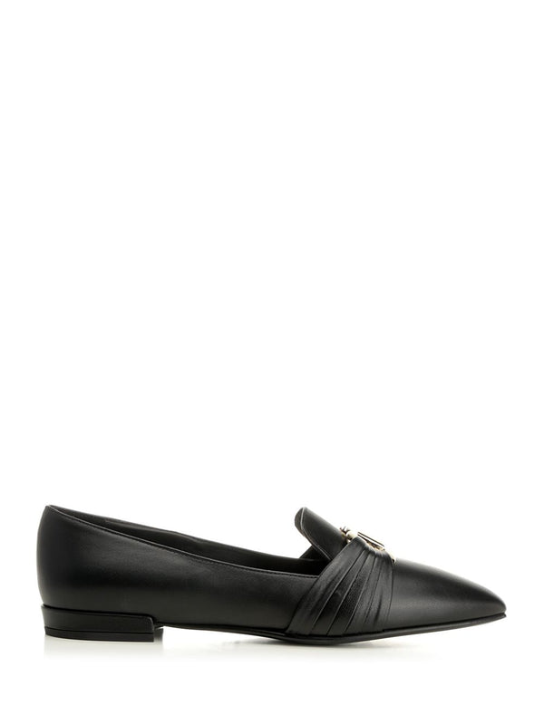 Gancini Ornament Moccasin Scarpe Basse Black