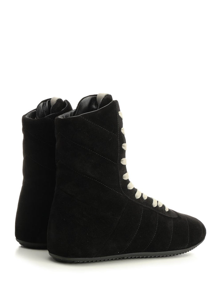 Rick Owens Quilted Minimalist High Sneakers - Black | 58f01f2bdff443776970379a45e65a2b22b13c8d
