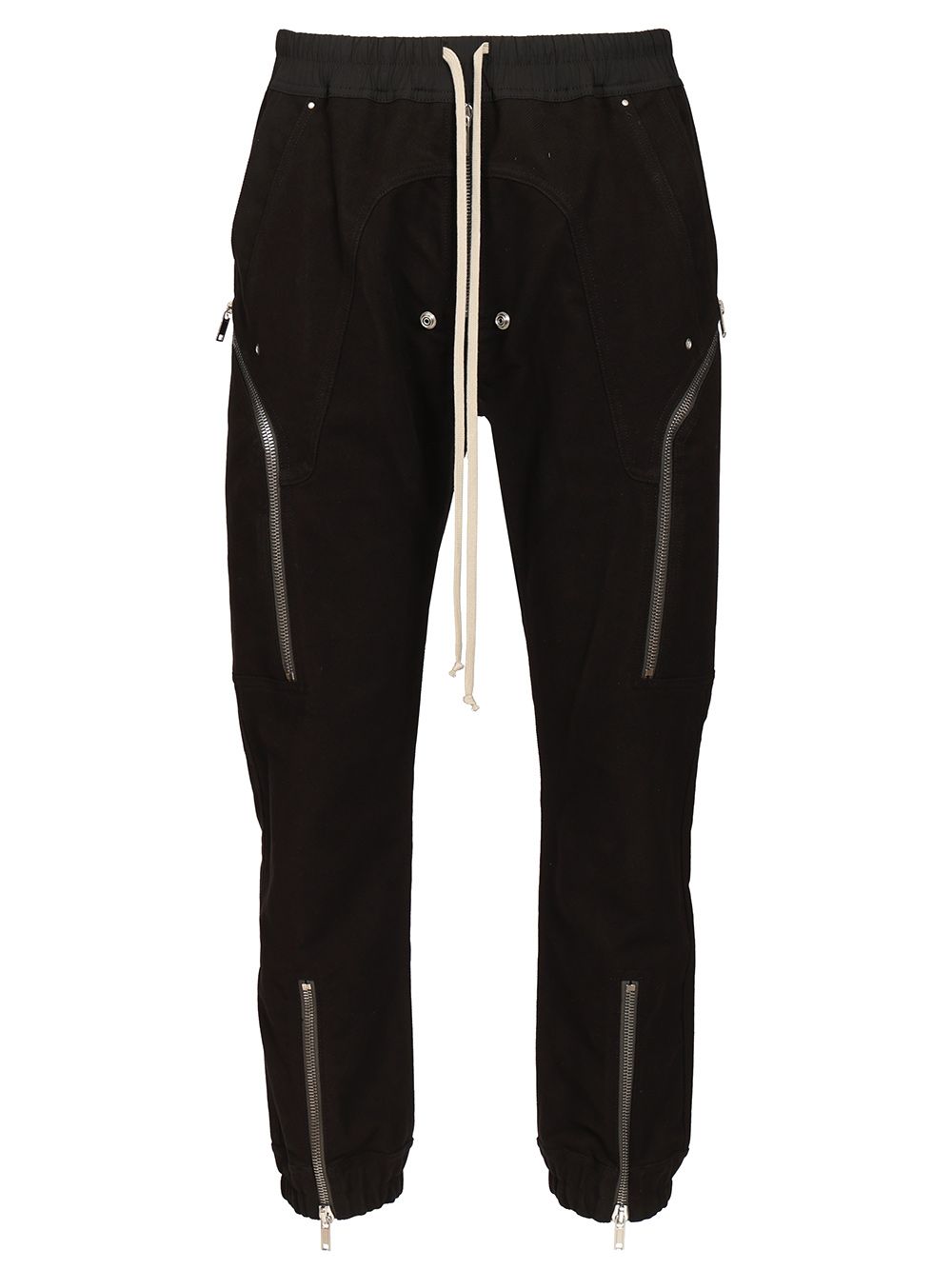 Rick Owens Heizer Cargo  Brushed Twill Trousers - Black | 1bcf42c10a9cf7b2474da11309661f4f5317853a