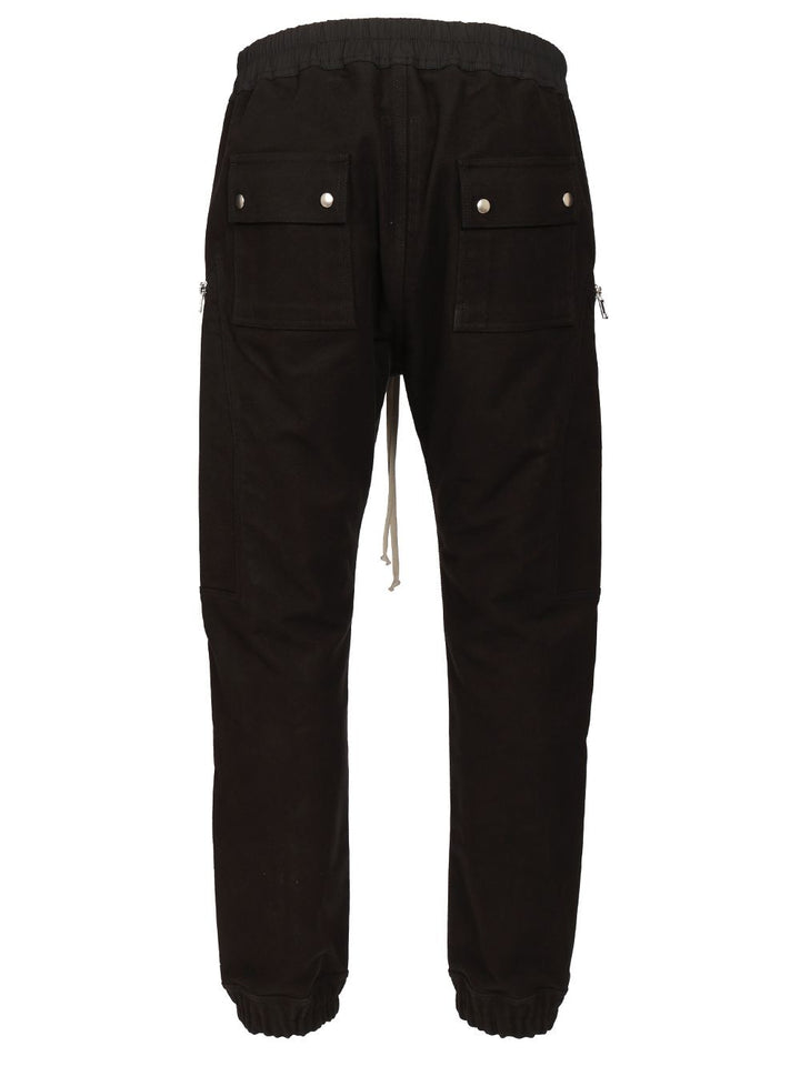 Rick Owens Heizer Cargo  Brushed Twill Trousers - Black | 2b16138e0f1f512f9cfb221651ede7fbc02a9bd4