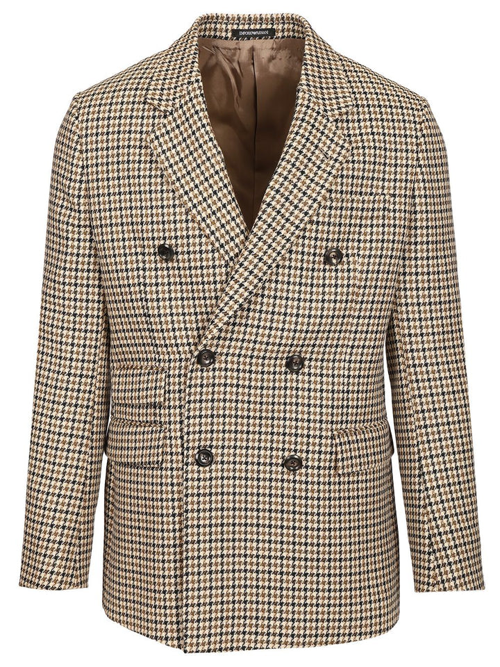Emporio Armani Double-Breasted Jacket Jackets - Multicolor | 0563bf2f3fc54266281d359512d238159dbf75bc