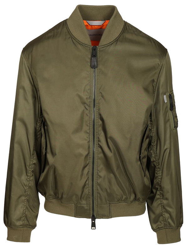 Bomber Jacket With Pockets Jackets Green