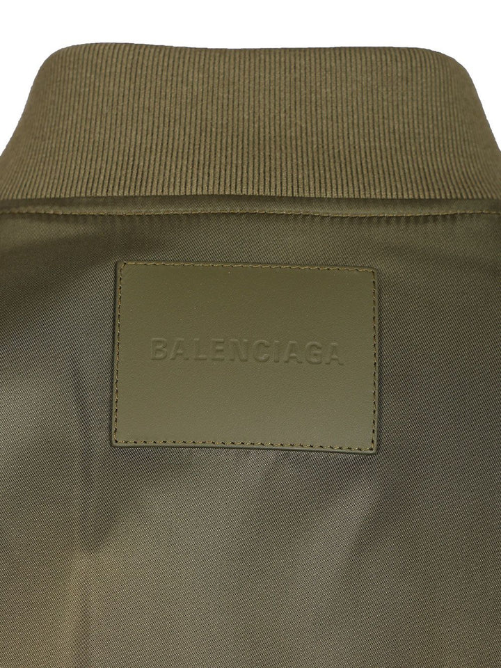 Balenciaga Bomber Jacket With Pockets Jackets - Green | 9e9169dadce1b5e7bc8eeac9b5f81d5190e9d65c