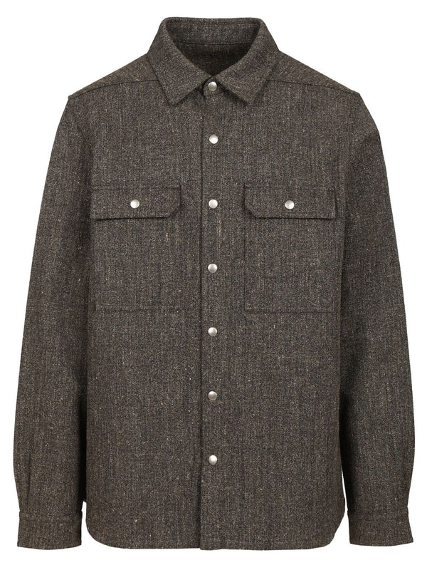 Outershirt Carbone Wool Jackets Black
