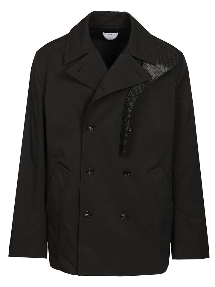 Bottega Veneta Coat With Detail Coats - Black | 4a024d5ca4e98e7bc96d86631dc2e8ffb489162e