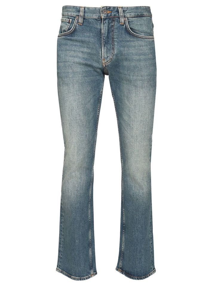Emporio Armani Straight-Leg  With Blue Wash With Five-Pocket Design Jeans - Blue | 4087ee97ad3770d836e932449abd5715cc4ddb72