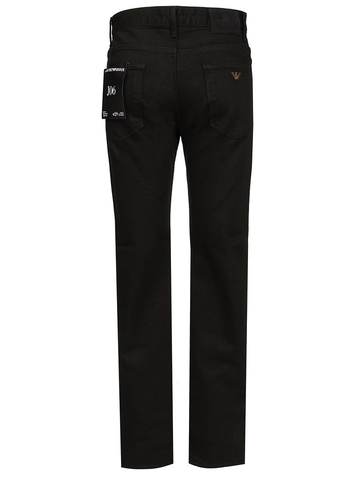 Emporio Armani Straight Leg Jeans - Black | f6bdf4f57d0dda2b974ab3e5039d55b093c7fea1