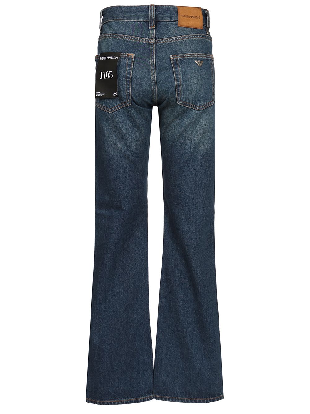Emporio Armani Straight Leg Jeans - Blue | d8ac97ae0a3f0ac39e737428f76b209e264071a6