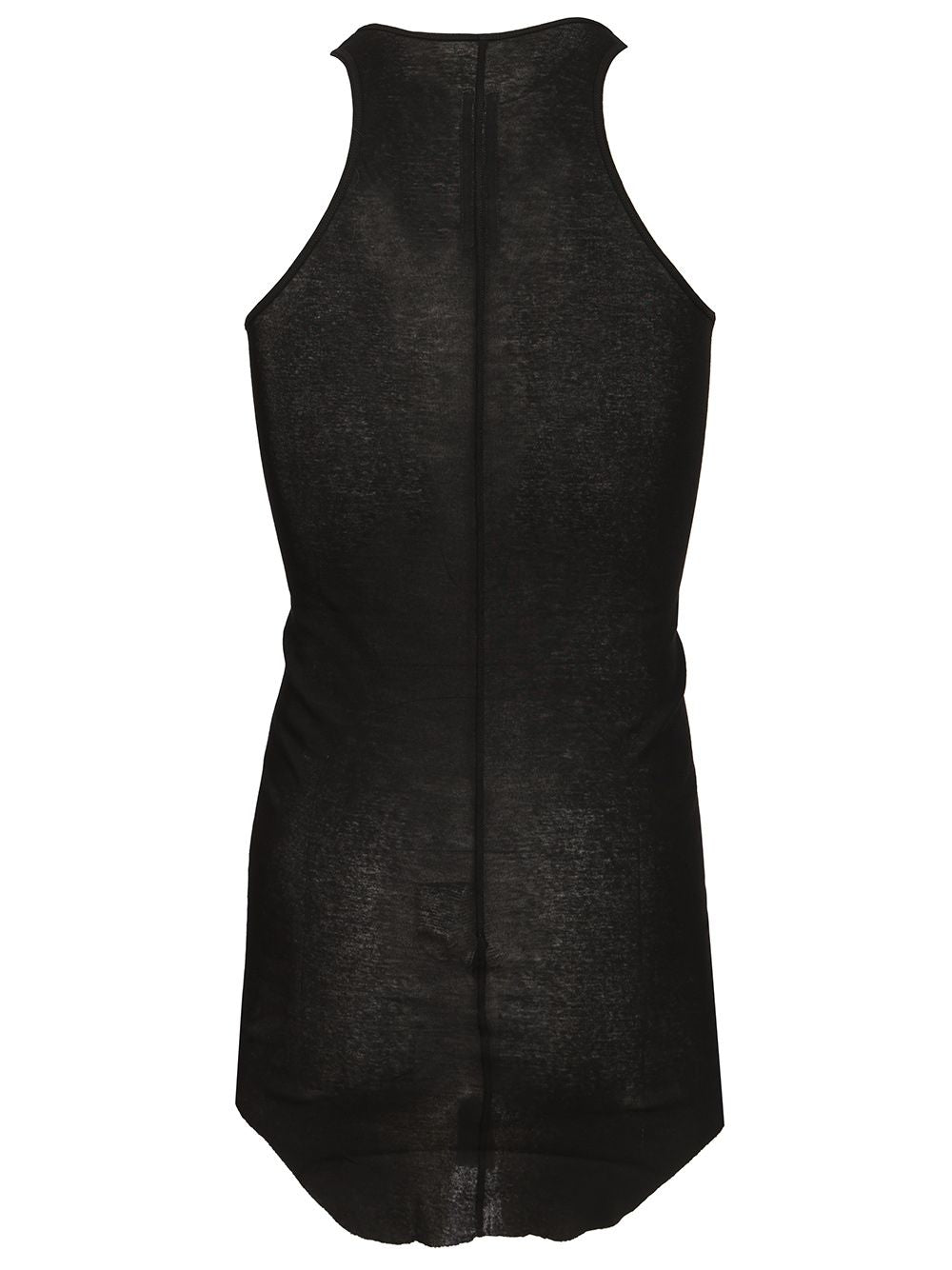 Rick Owens Basic Mini Rib Jersey Tank T-Shirt - Black | 5764c0d88cd0ce35f9dc8f558c597110c4ca3142