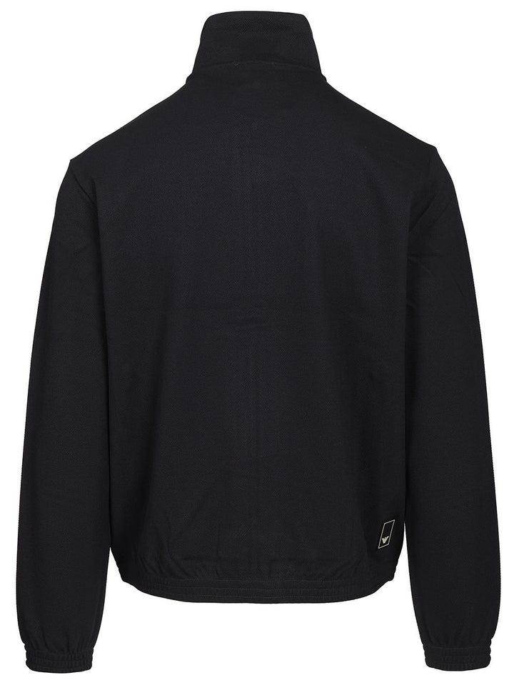 Emporio Armani Zip-Up Sweatshirt Sweatshirts - Blue | fb2e6ed83ea6d1f748df81ebdc34cbfe9ae898d9