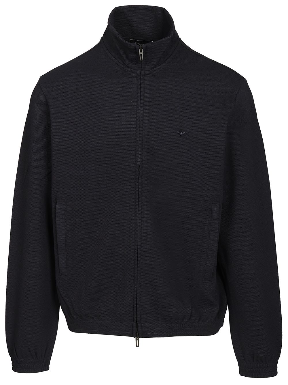 Emporio Armani Zip-Up Sweatshirt Sweatshirts - Blue | 12d9ff0d01022ce93e740defd01d5df093c5cf21