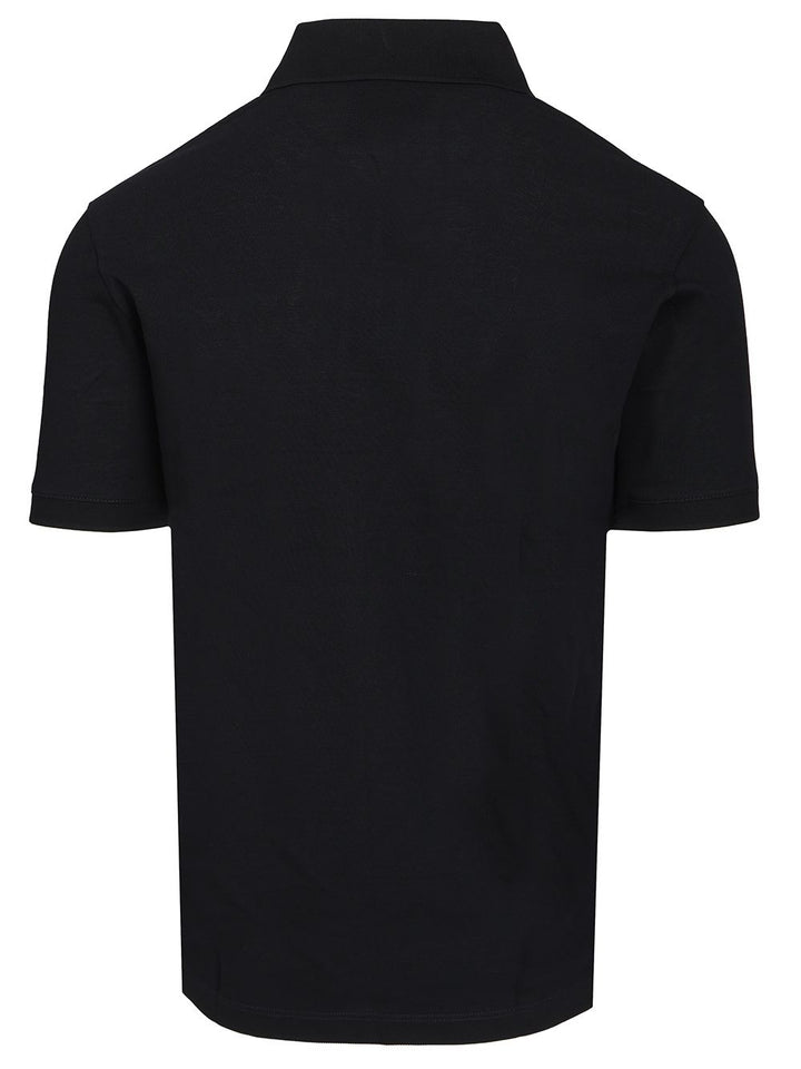 Emporio Armani Short-Sleeved Cotton Polo shirt - Blue | 8210e09b0d4779d431c4524c9f4642a332a31e48