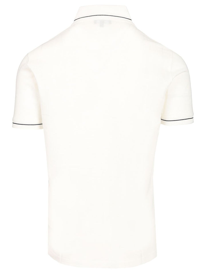 Emporio Armani Short-Sleeved Cotton Polo shirt - White | de1516766c14621730eb276c144bc72a03257e76