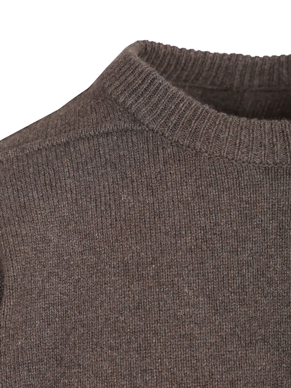 Rick Owens Round Neck Boiled Recycled Cashmere Knit Knitwear - Beige | a8cd9f14cc09dac0aed13679aeb4b7d1b9748cfd