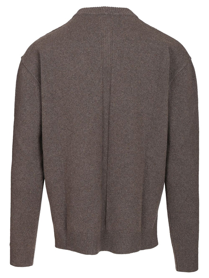 Rick Owens Crew Neck Sweater Knitwear - Beige | a1abbaa4379a5e7372936245a0d911d17beceb30