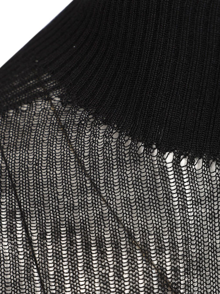 Rick Owens Oversized Sweater Knitwear - Black | 0d7354f81c2cccc0631fb815aeb10448330b4d48