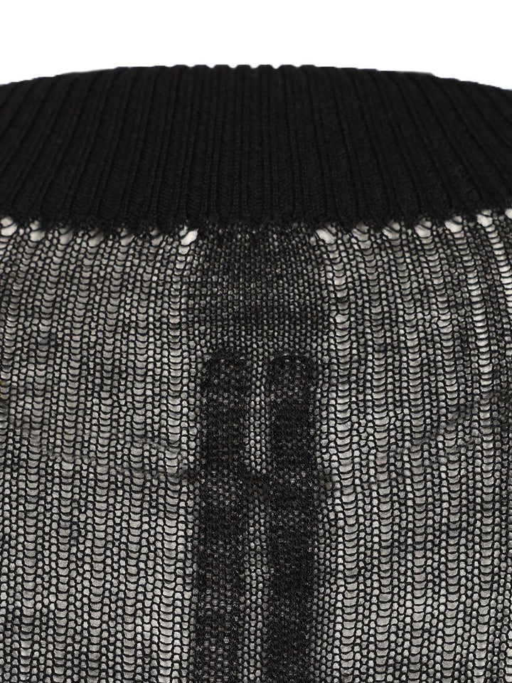 Rick Owens Oversized Sweater Knitwear - Black | 8e5db218dfbdebce3e3e7e9d5a5b8d1fb42f0cc8