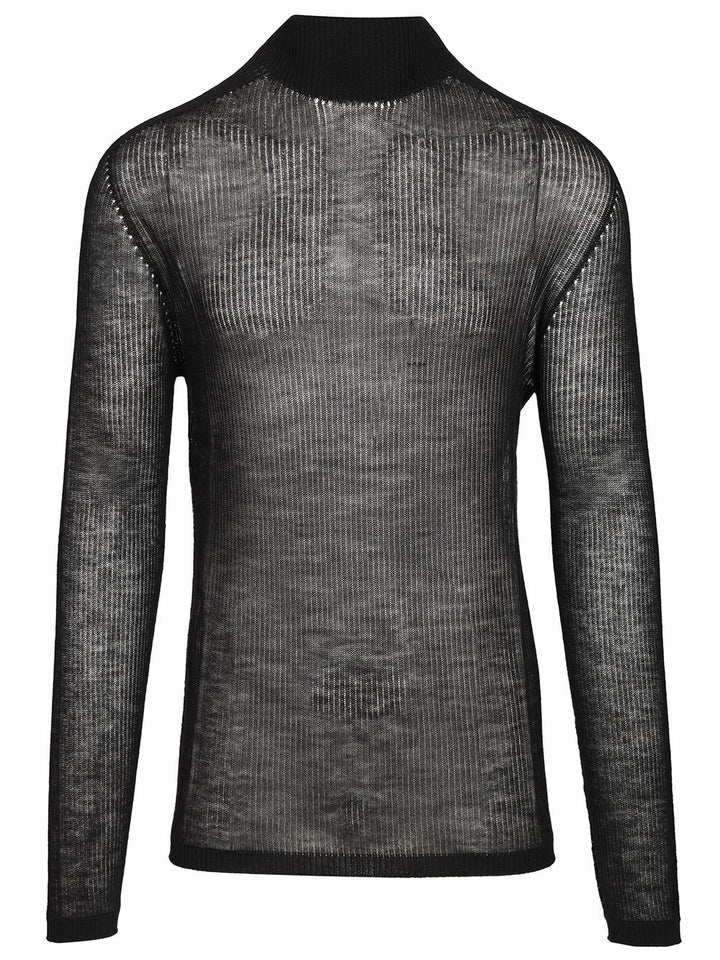 Rick Owens Oversized Sweater Knitwear - Black | 97555a98b9a66a9b56f6c83e7b3627c80c9c78d4
