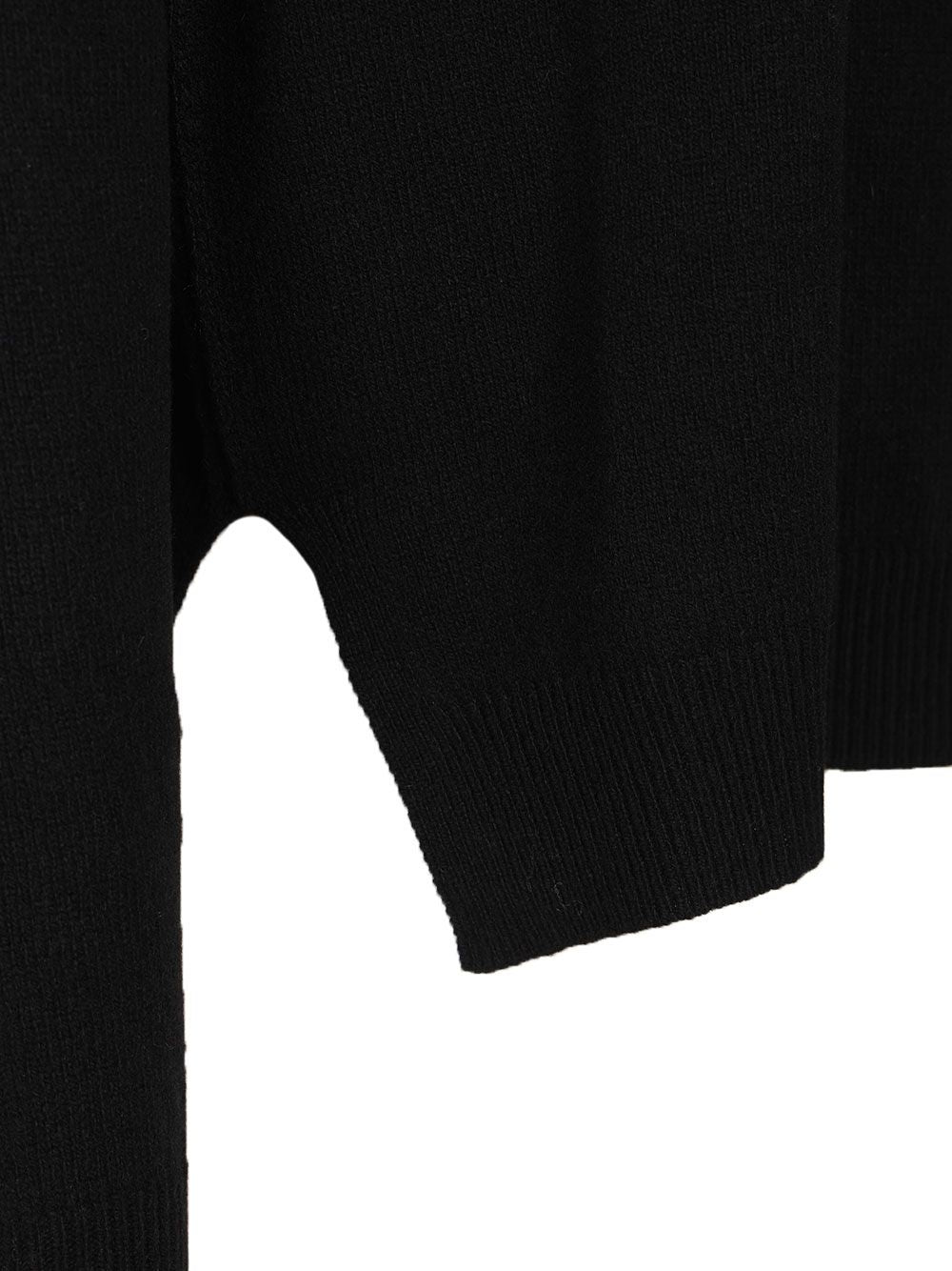 Rick Owens Crew Neck Sweater Knitwear - Black | 16f830bbcdb1c449af76e0541edbf3509d7e9f9f