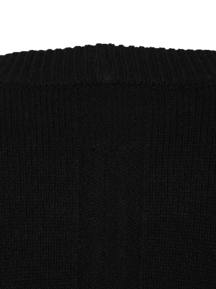 Rick Owens Crew Neck Sweater Knitwear - Black | 4951e00c72b5709c9b7ee00846e51e907ae2631c