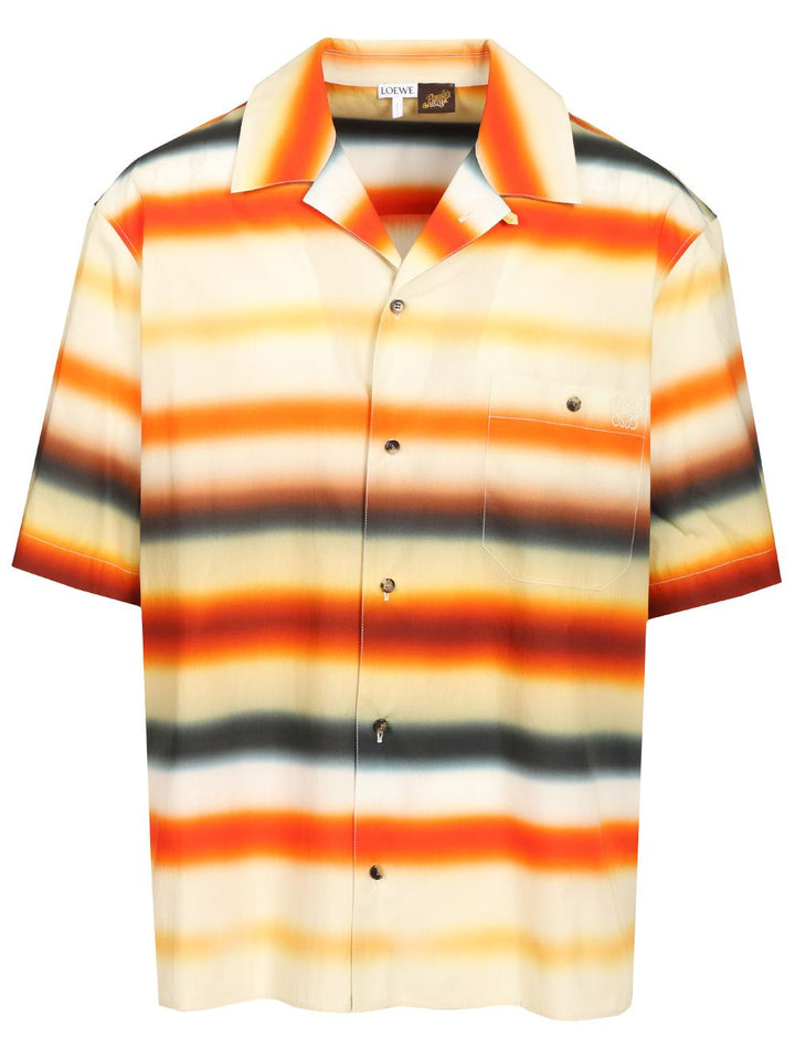 Loewe Short-Sleeved Cotton Shirt Shirts - Multicolor | 438b316068b104ab4fc3945b837133c145c6d49d