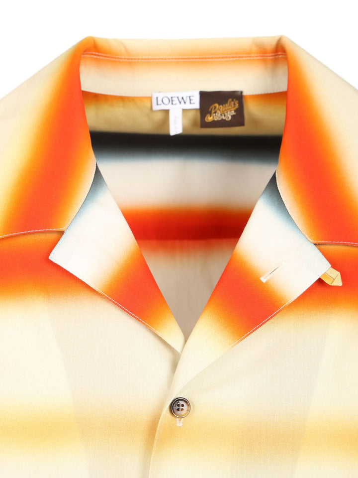 Loewe Short-Sleeved Cotton Shirt Shirts - Multicolor | bec3a3464c210049d7cb19c9aefcafc30a855947