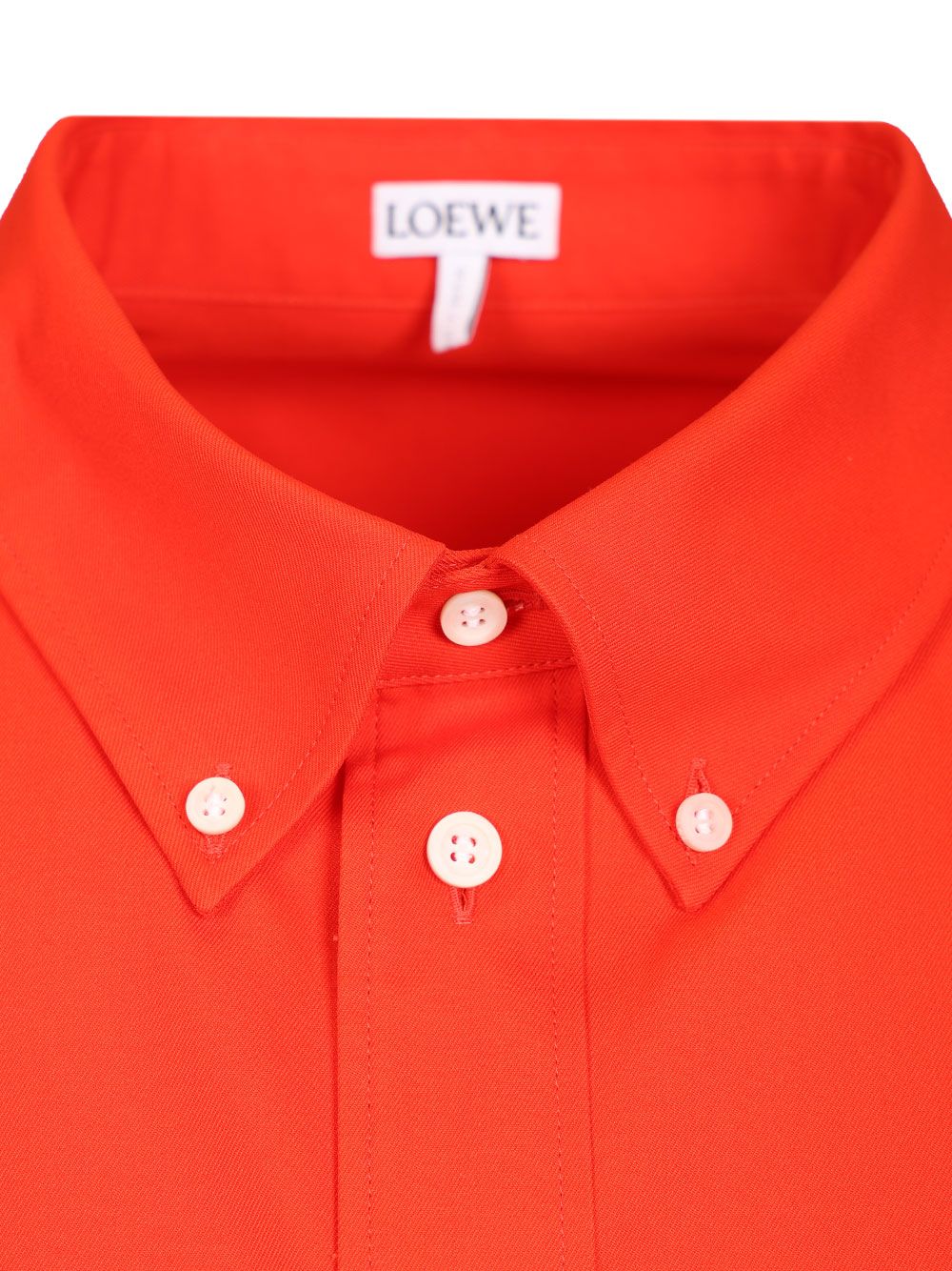 Loewe Long-Sleeved Shirt Shirts - Red | 40d11631e7c3cf4d86373aabf252d26ed351085f
