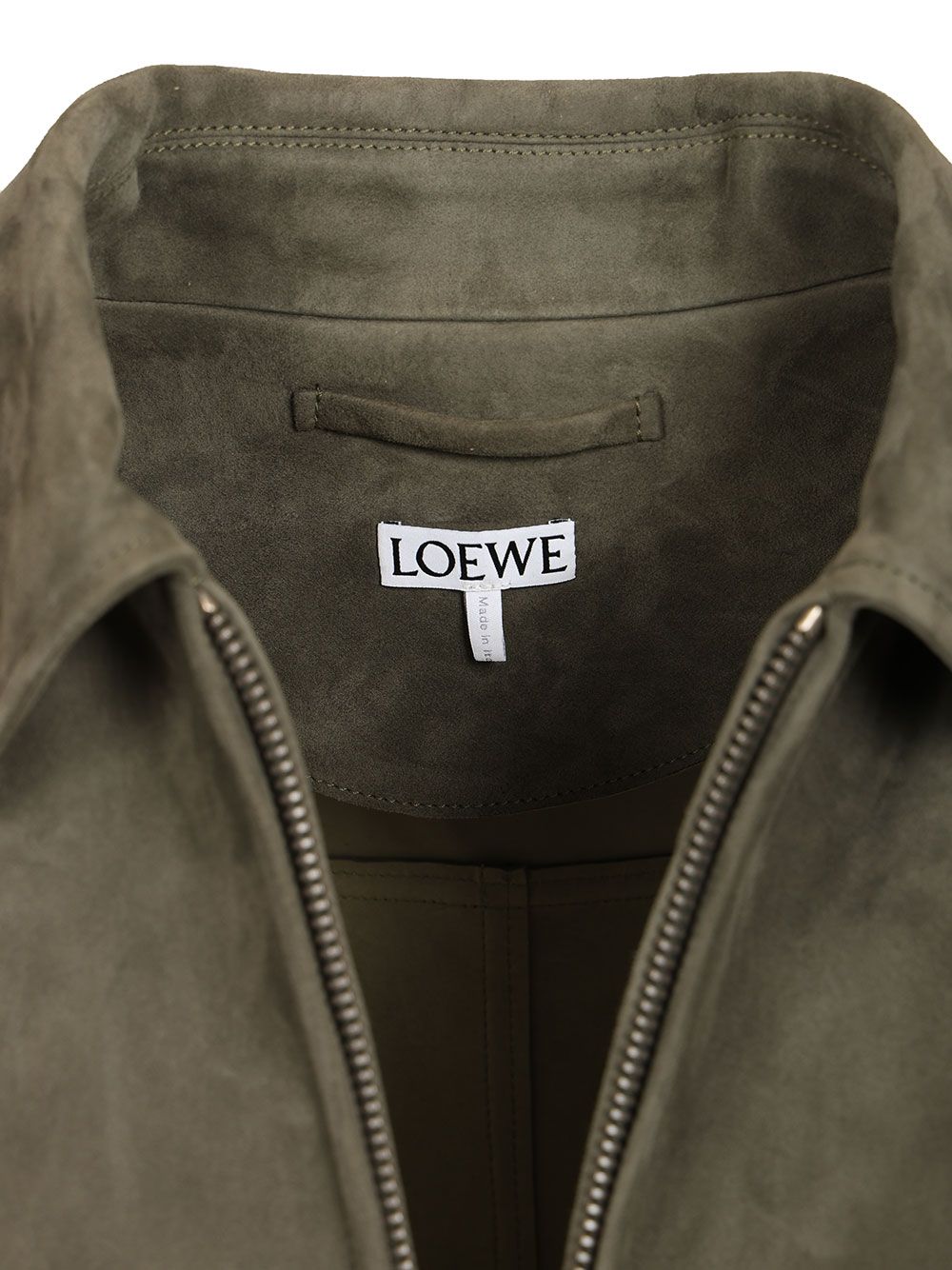 Loewe Lightweight Suede Lambskin Jacket Jackets - Green | 37509cd040fa2291c3e58b1cca7d98a98a0b0eef