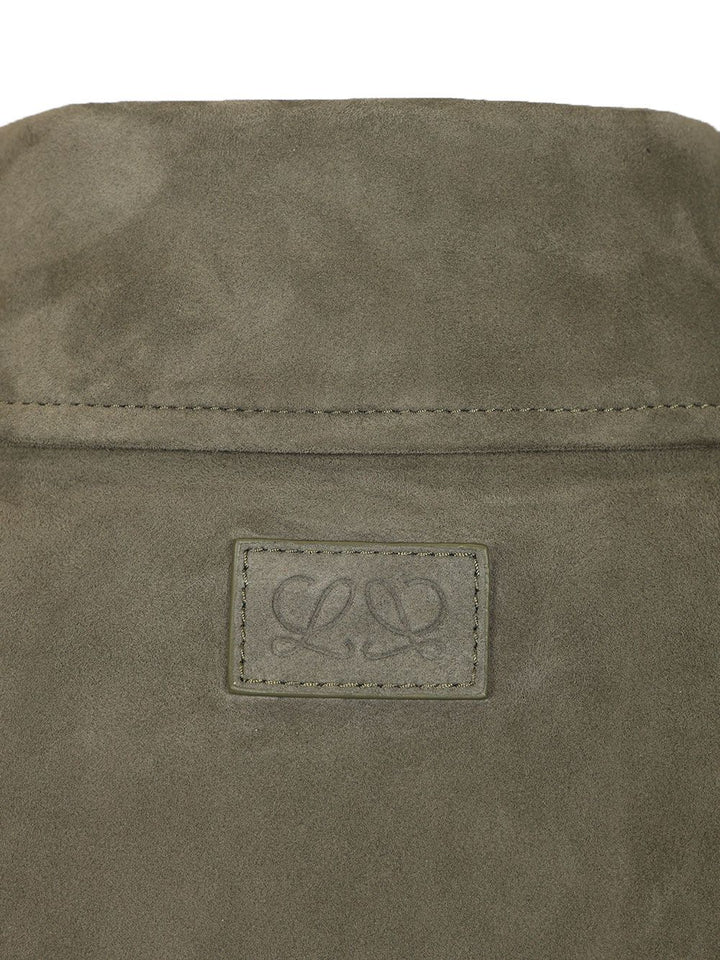 Loewe Lightweight Suede Lambskin Jacket Jackets - Green | f3a22c8349985b0ad3d70cf14e7b49c826967159