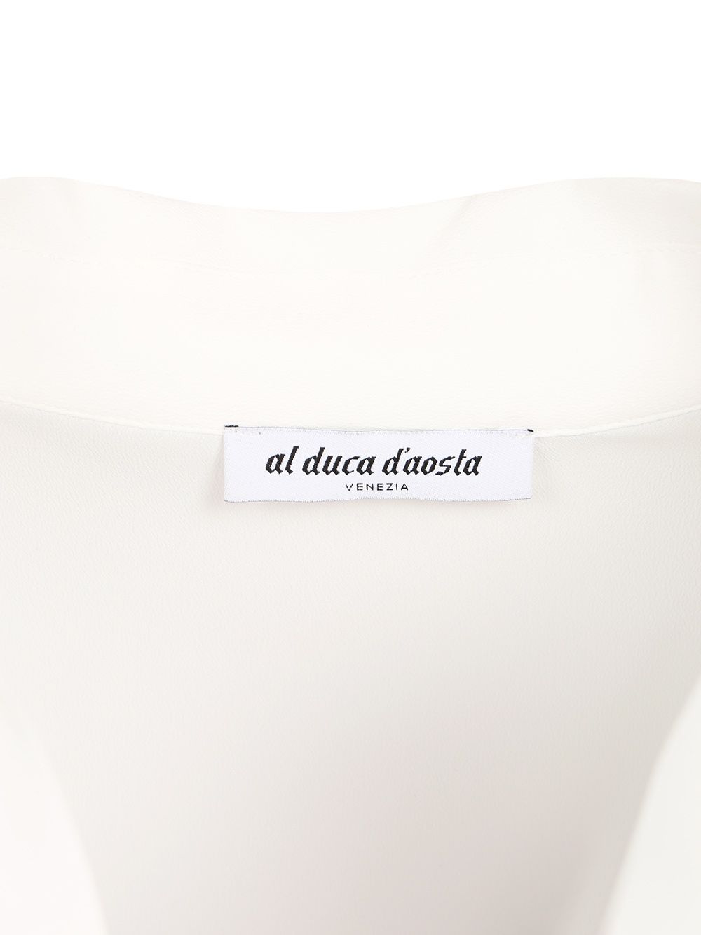 Al Duca D'Aosta Long-Sleeved Tunic Tops - White | fac41e29a19cb2bb78100f98b29a866f720e7377