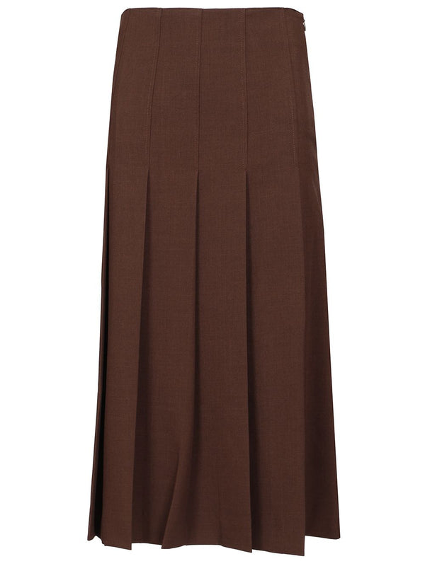 Long Skirt Skirts Brown