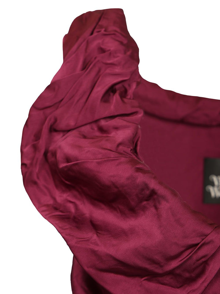 Vivienne Westwood Twisted Ginnie Mini Dress Dresses - Bordeaux | 12d1818d1b95193e5b5016f37ca63180d0cb5cbb