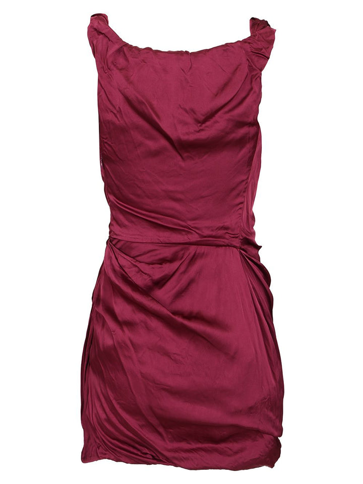 Vivienne Westwood Twisted Ginnie Mini Dress Dresses - Bordeaux | 974df8645e449989531dbeecb4b61eb5f642a2fe