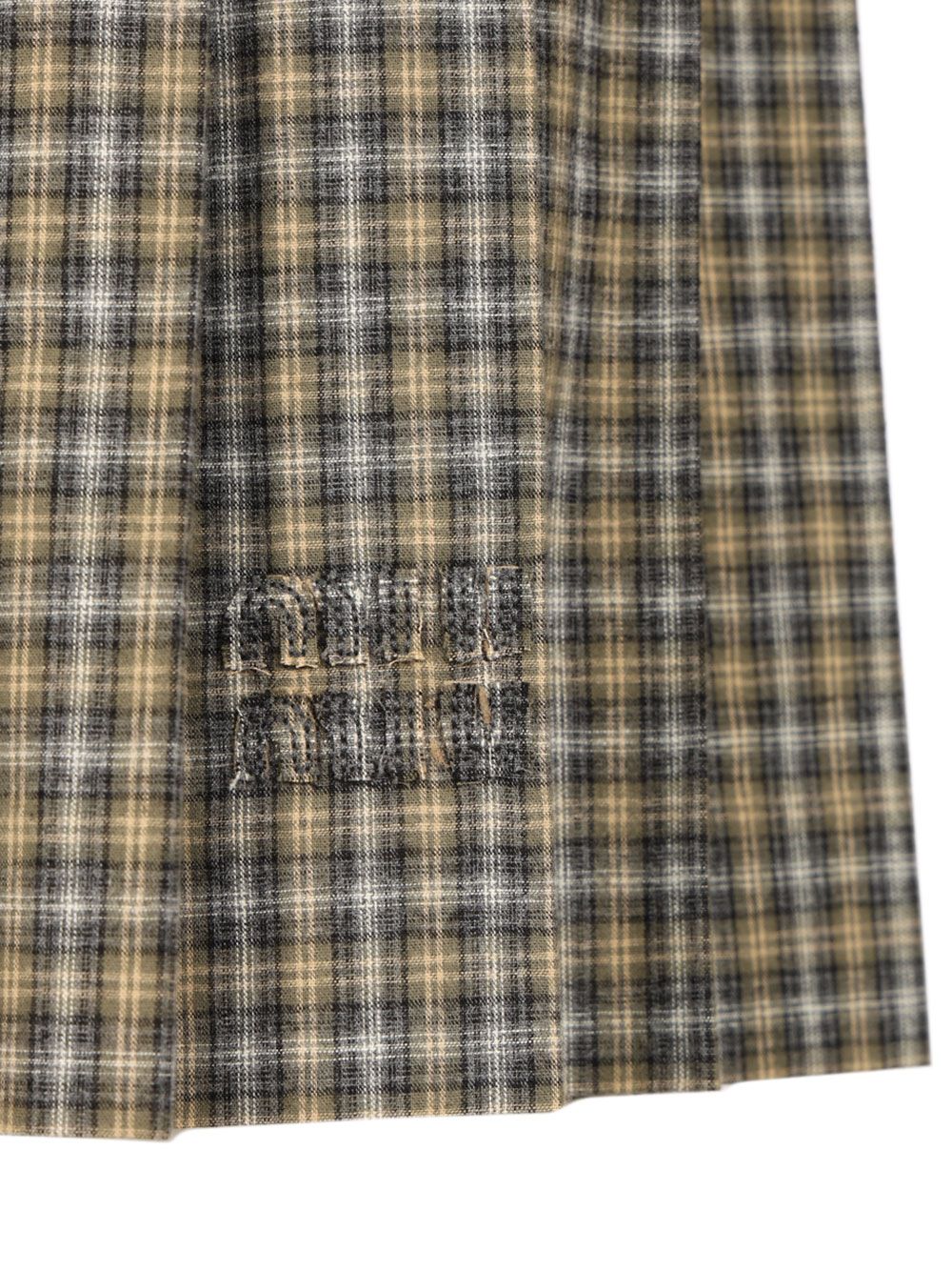 Miu Miu Tartan Miniskirt Skirts - Green | 226fe79dc089531226a993317f063c45ab8c0d7f