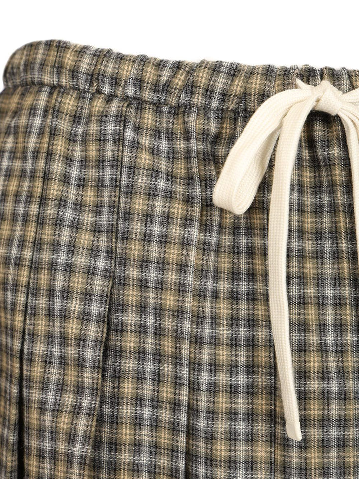 Miu Miu Tartan Miniskirt Skirts - Green | 38bd123c4ea0a0bbb38c1829e937e5171715a8c1