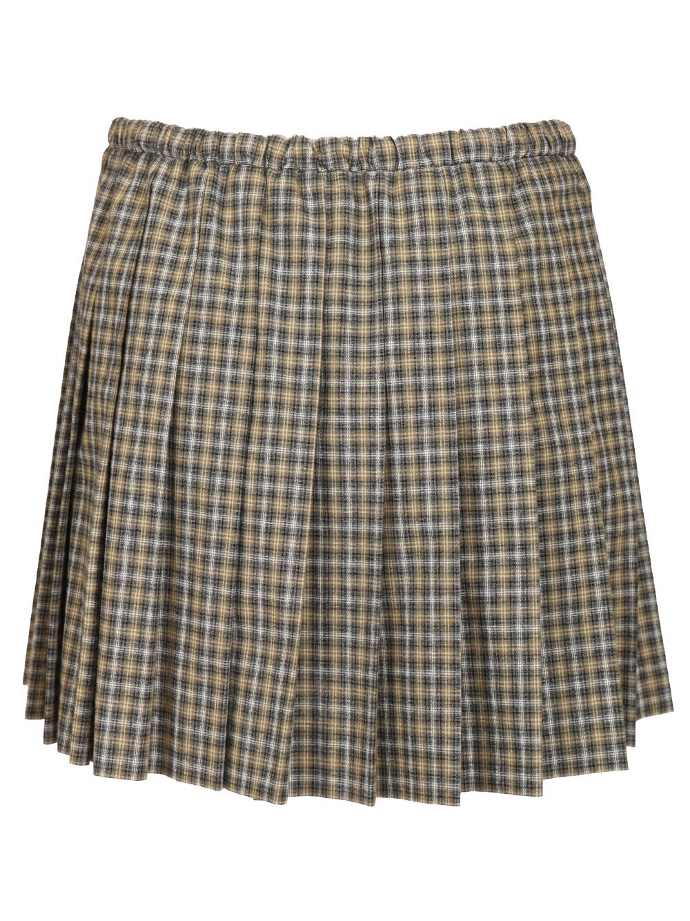 Miu Miu Tartan Miniskirt Skirts - Green | c866f6308432975ca15c70667528f26cc2aa2109