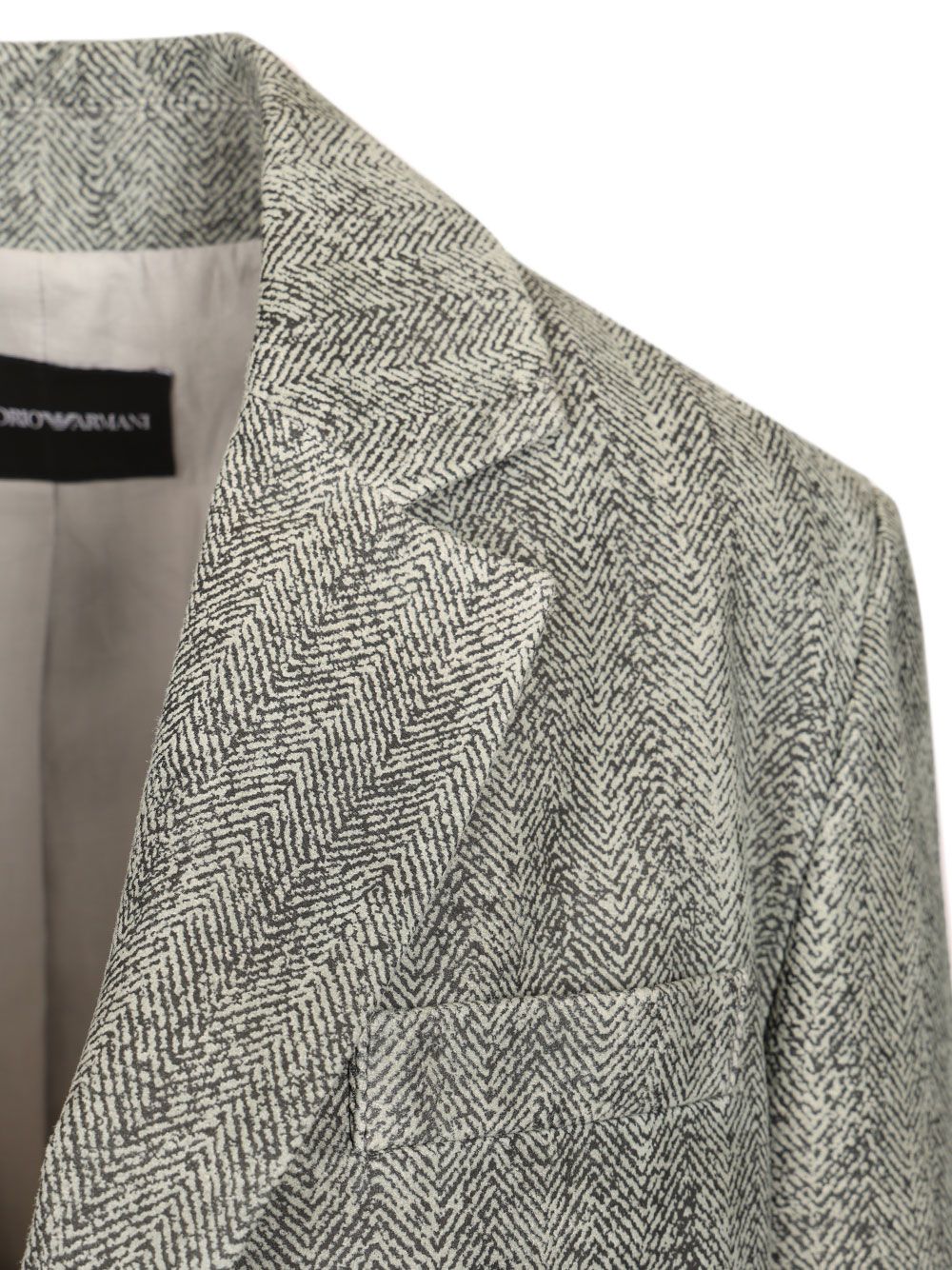 Emporio Armani Signature Blazer Jackets - Grey | 3d0b005b9873a2e985b5407c254a50d505272579