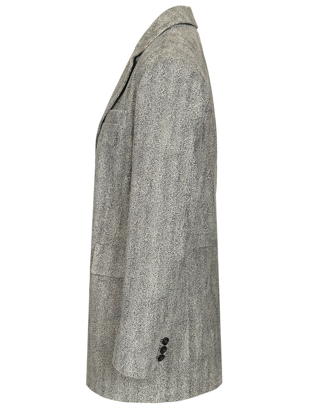 Emporio Armani Signature Blazer Jackets - Grey | 3a06645efb06cb0f2639a4073941f0f7198aa295