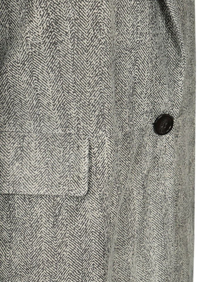 Emporio Armani Signature Blazer Jackets - Grey | 4e92e14c668b7d2ea8014cb94f8df69d9debfe65