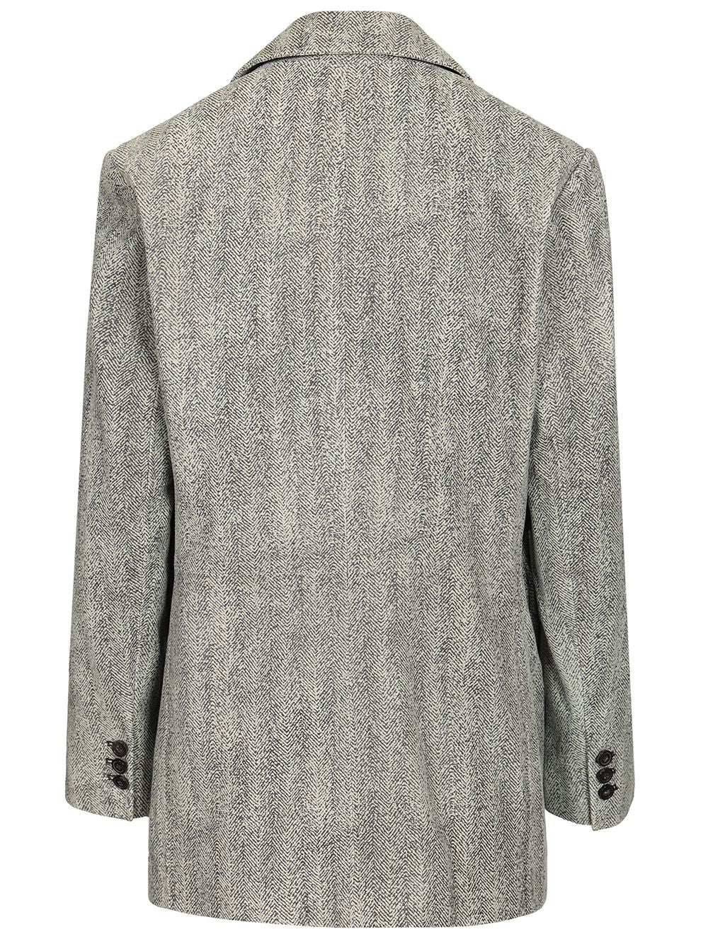 Emporio Armani Signature Blazer Jackets - Grey | adec656f8d5f43a92e6304fdc62e0df7635ca07f