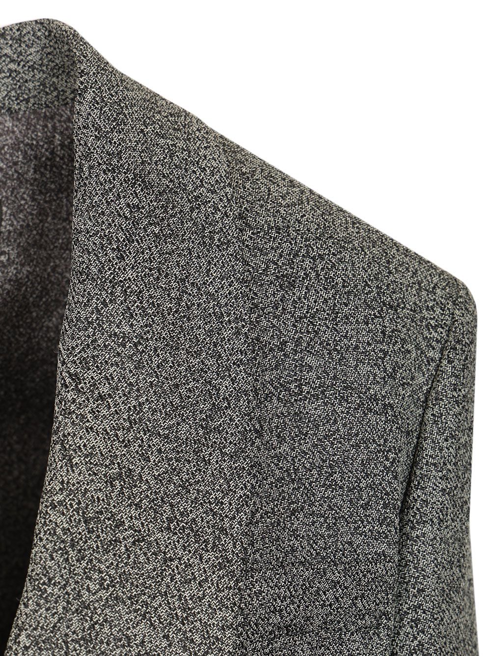 Emporio Armani Double-Breasted Blazer Jackets - Grey | 98d7feef98219e131c9c5ede83834ffe2690a549
