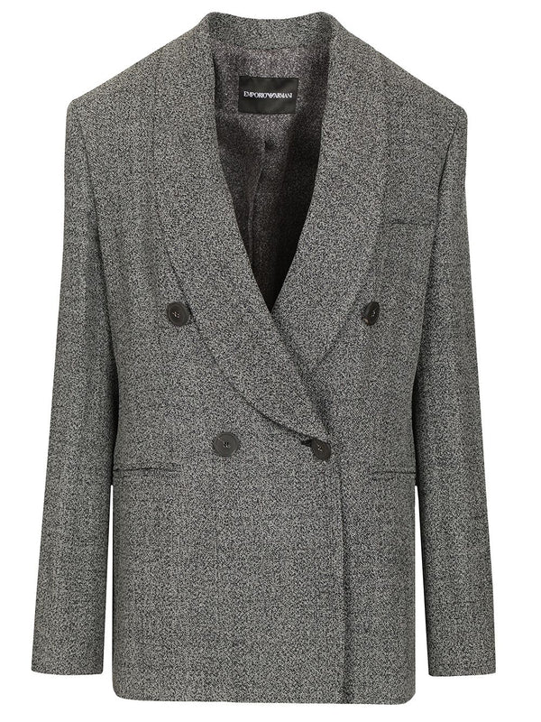 Double Breast Balzer Jackets Grey