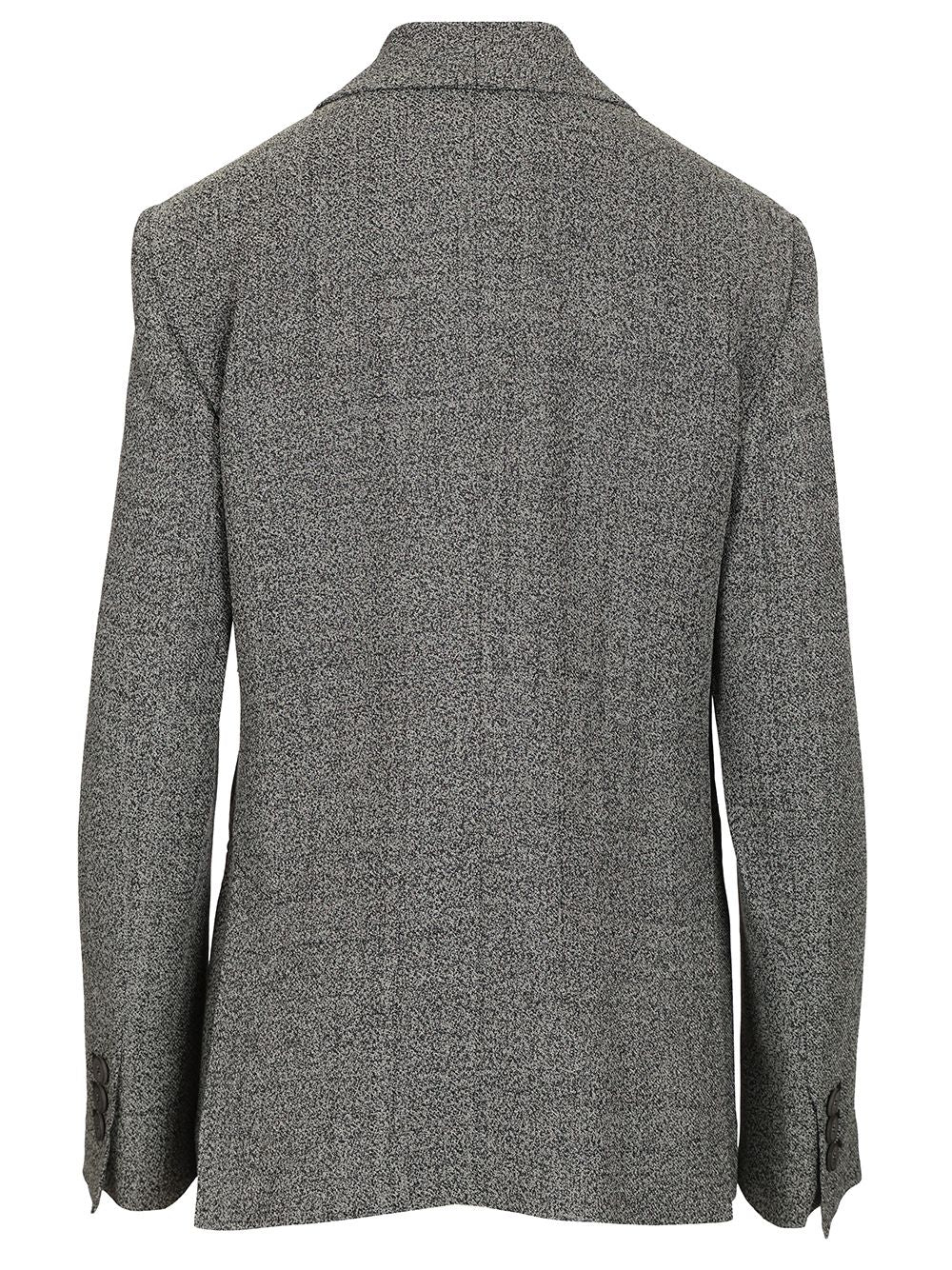 Emporio Armani Double-Breasted Blazer Jackets - Grey | 3e898b86f3d161f8643be17f5eddae70847b2265