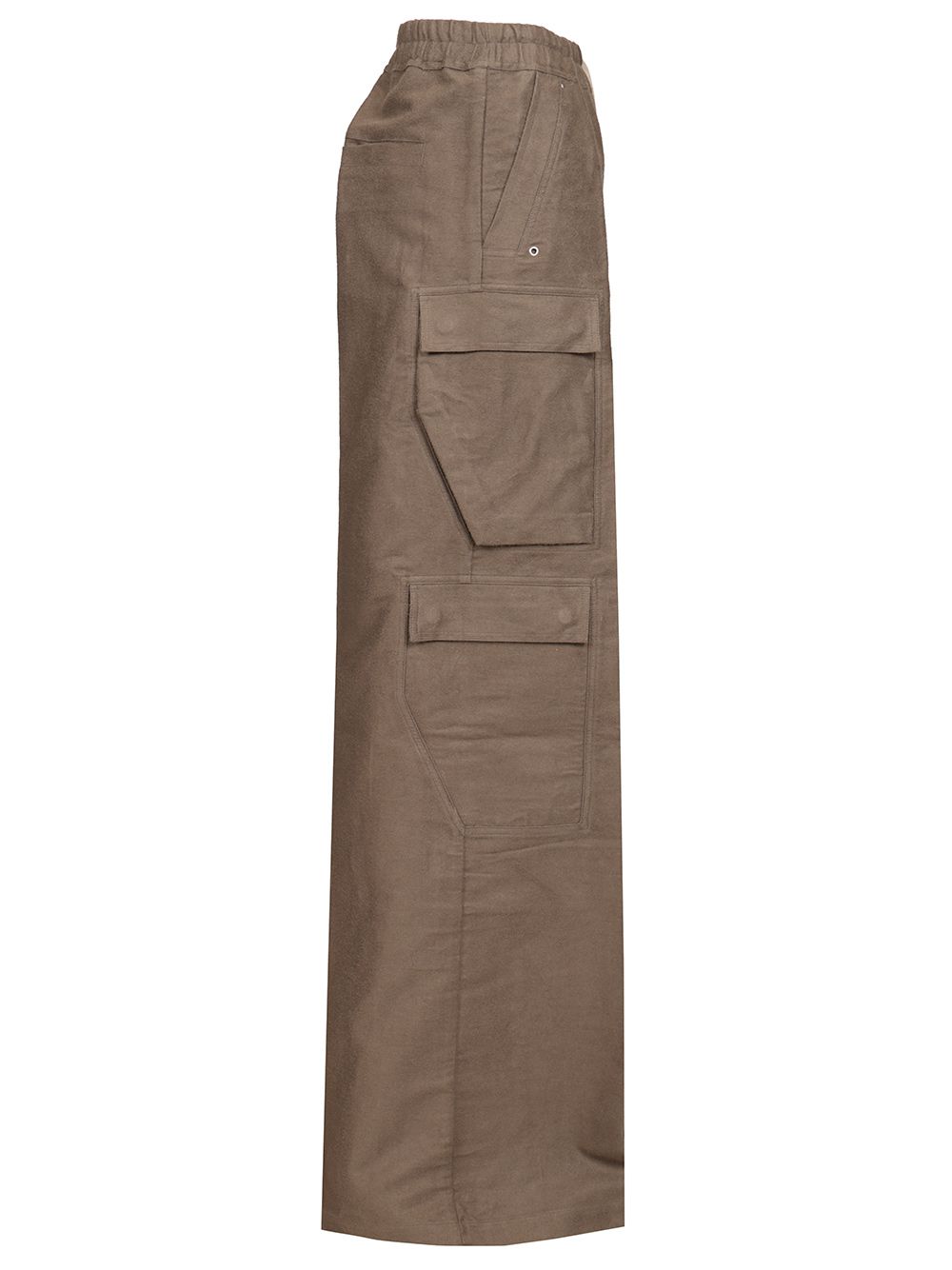 Rick Owens Cargobela  Ramie Moleskin Trousers - Beige | 69b5bcc75a00f6df96c712b99c1be009668007b6