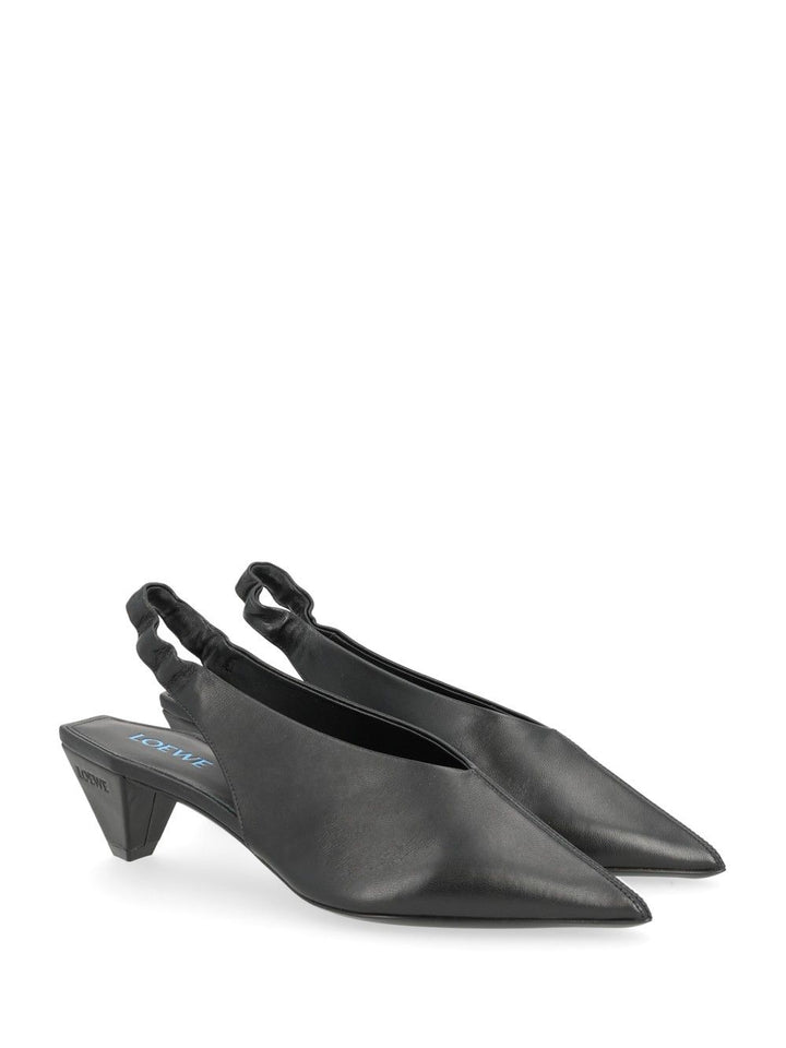 Loewe Origami Cubic Slingback 45 Pumps - Black | ecb3d5374814680d8053bc1232e3277f4443d702