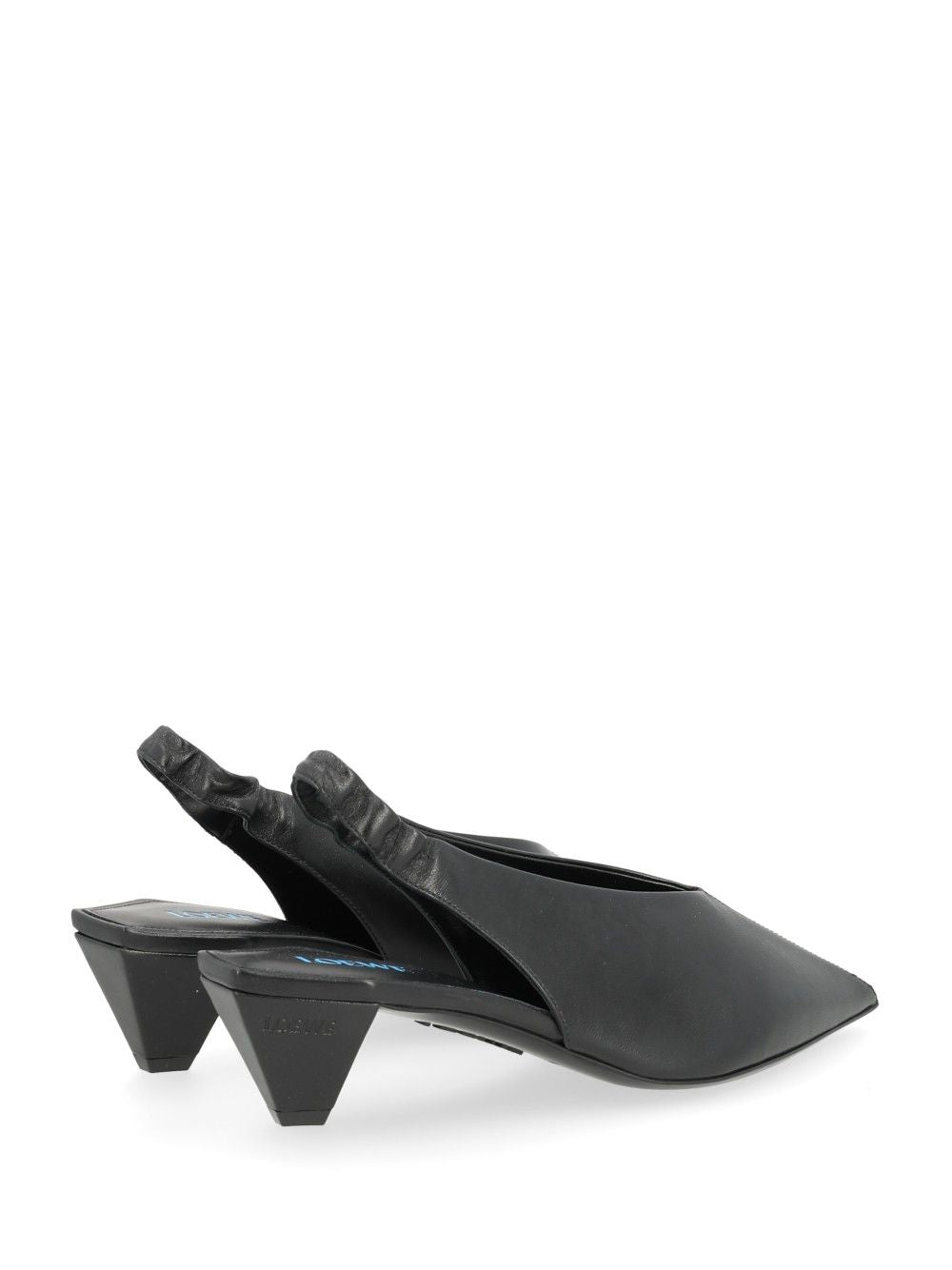 Loewe Origami Cubic Lambskin Slingback Pumps - Black | 09e3a181e5f0c380b37b68d2aaafe7f928e6a728