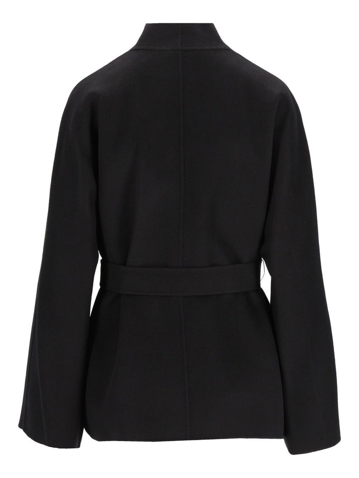 Max Mara Studio Cardigan Coat Coats - Black | 8f66e231e36b71938146b56794a5e980c51d1b3e