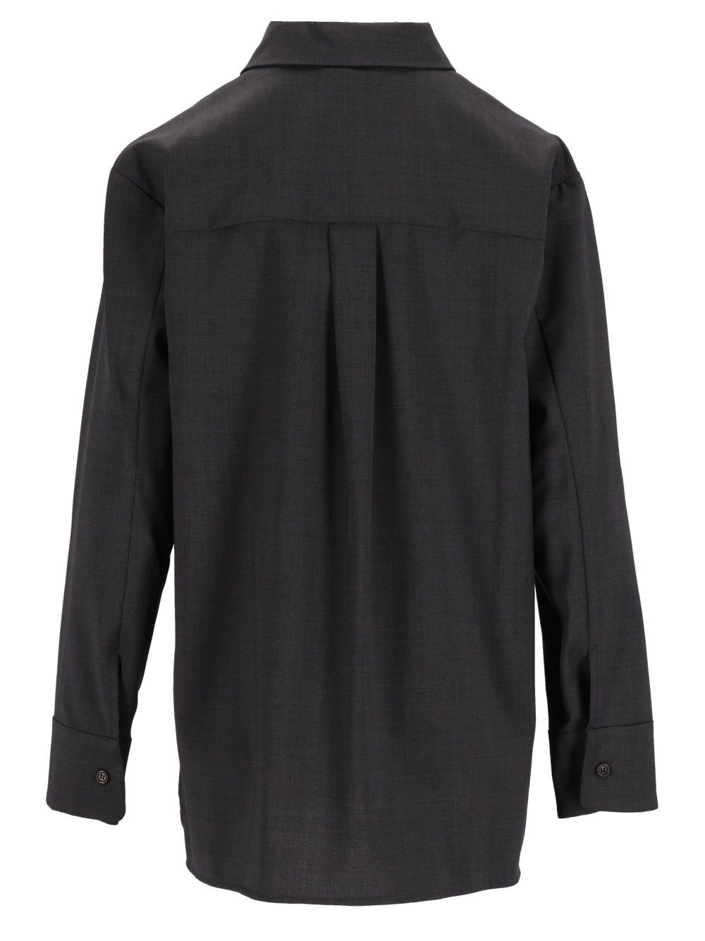 ' S Max Mara Basic Wool Canvas Shirt Shirts - Grey | e4c242a2488cd08f86b8514ada75b146c2470622