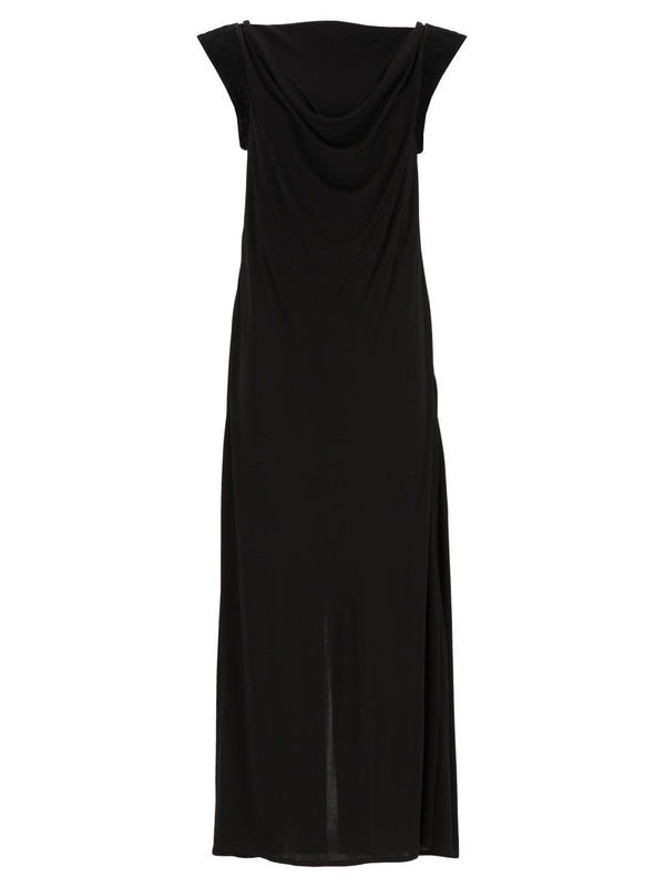 Crepe Viscose Jersey Dress Dresses Black